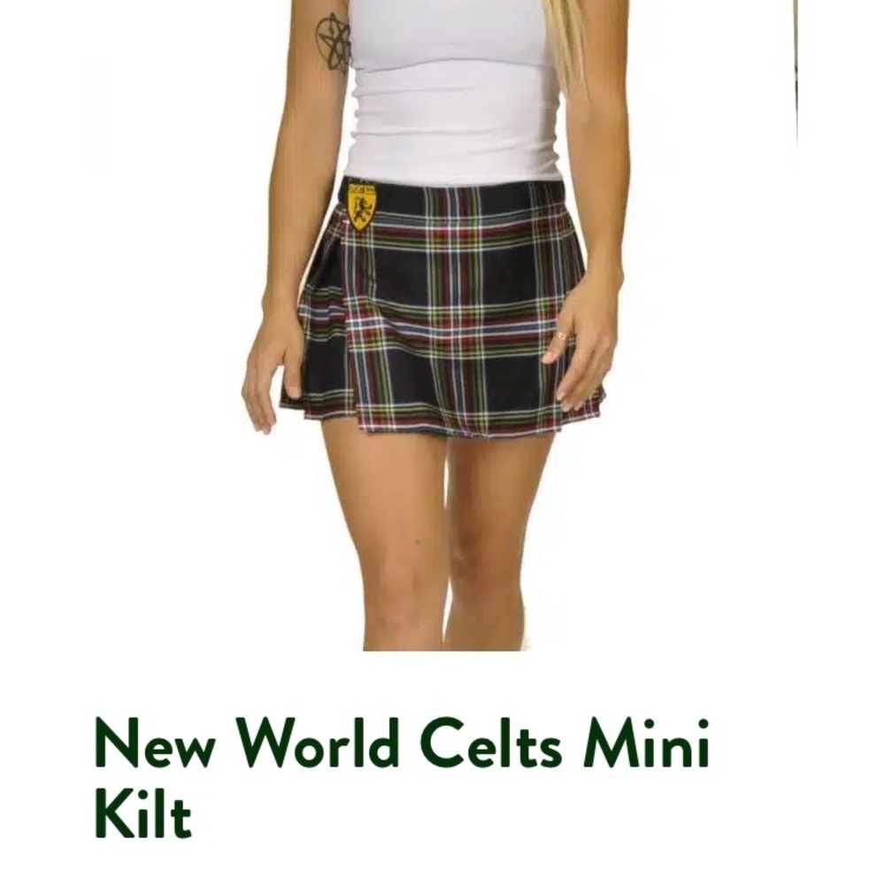Sport Kilt New World Celts Mini Kilt Size Small